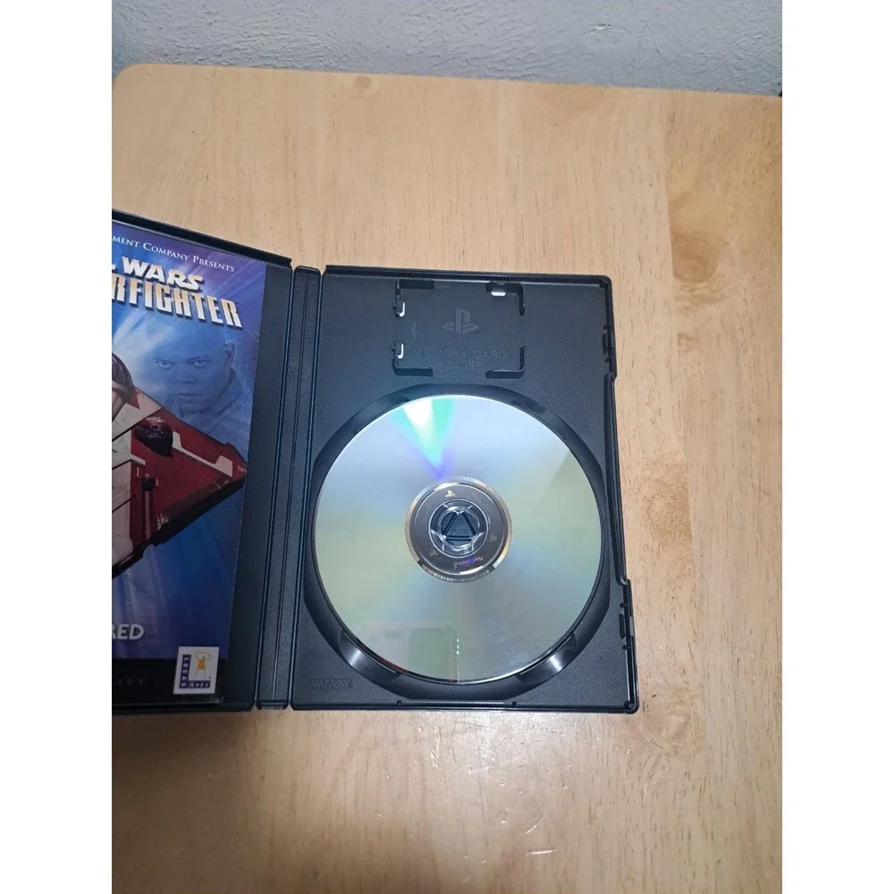PS2 Star Wars Jedi Starfighter & Star Wars Episode III Black Label w Manual